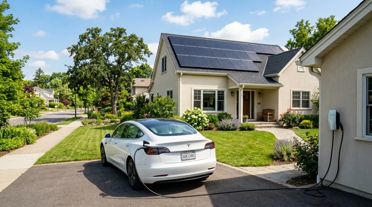 Combien de panneaux solaires pour recharger une voiture électrique