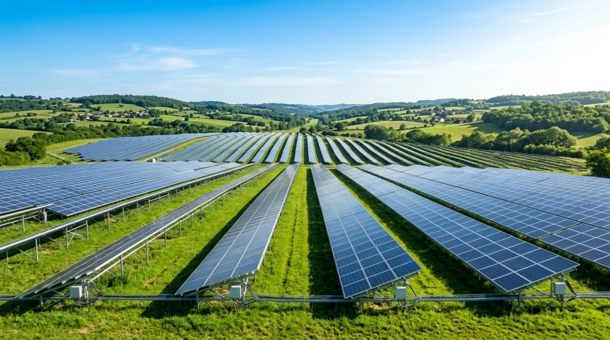 combien rapporte un champ de panneau solaire