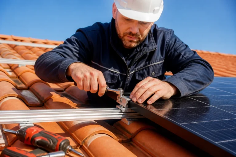 comment fixer panneau solaire sur toit tuile
