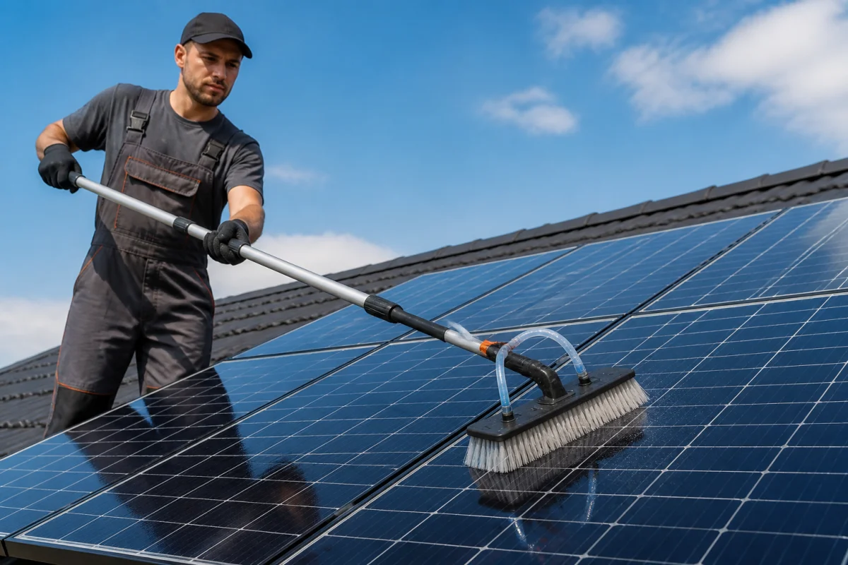 avec quoi nettoyer les panneaux solaires