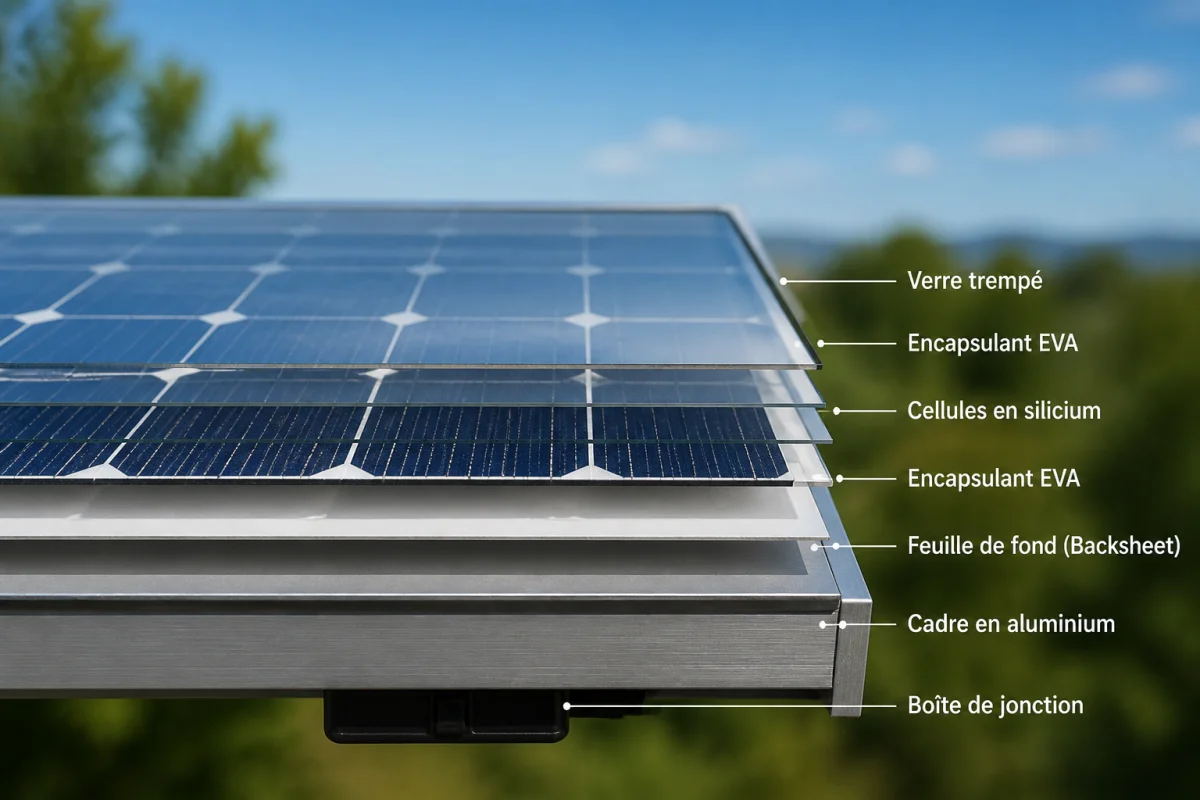 de quoi est fait un panneau solaire