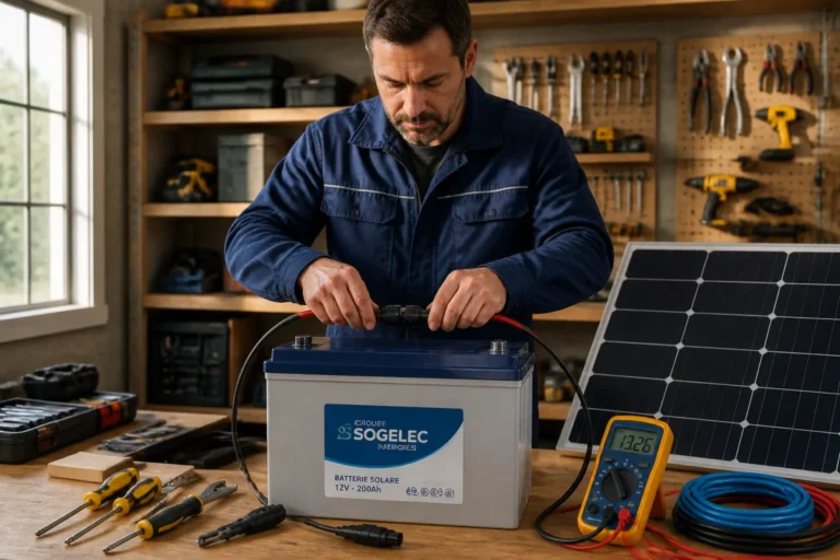comment installer un panneau solaire avec batterie