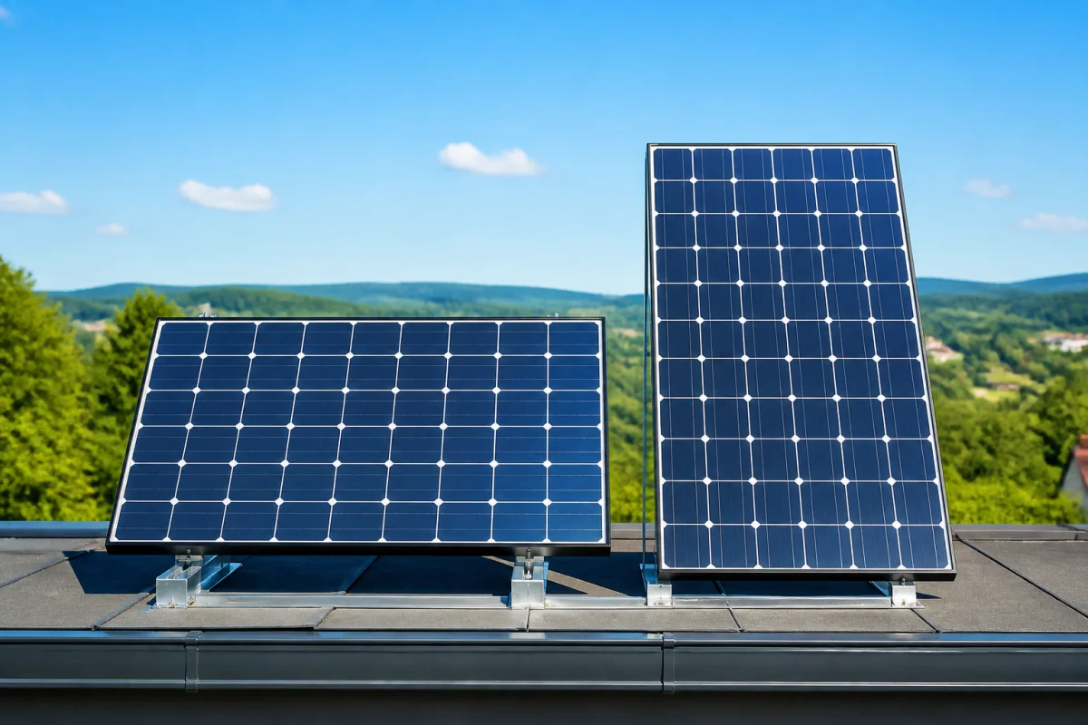 panneau solaire horizontal ou vertical