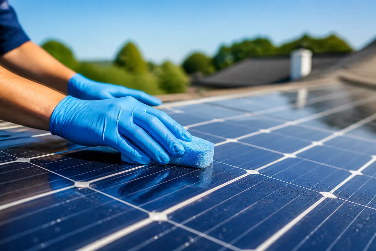 comment nettoyer un panneau solaire