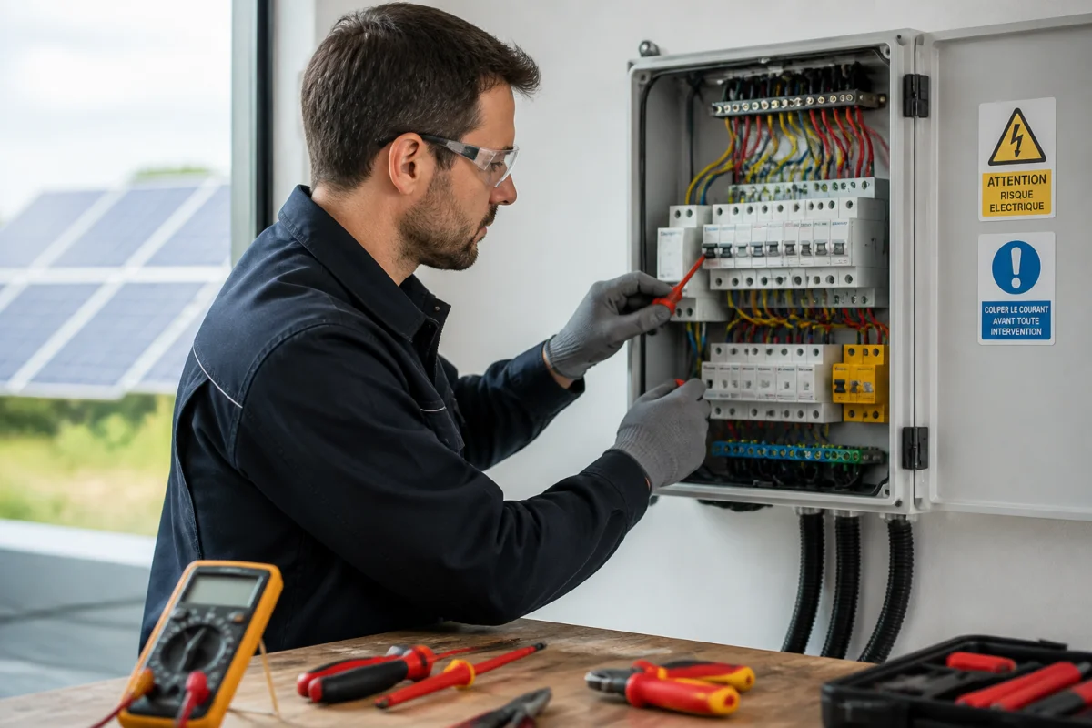 comment raccorder des panneaux solaires au tableau électrique