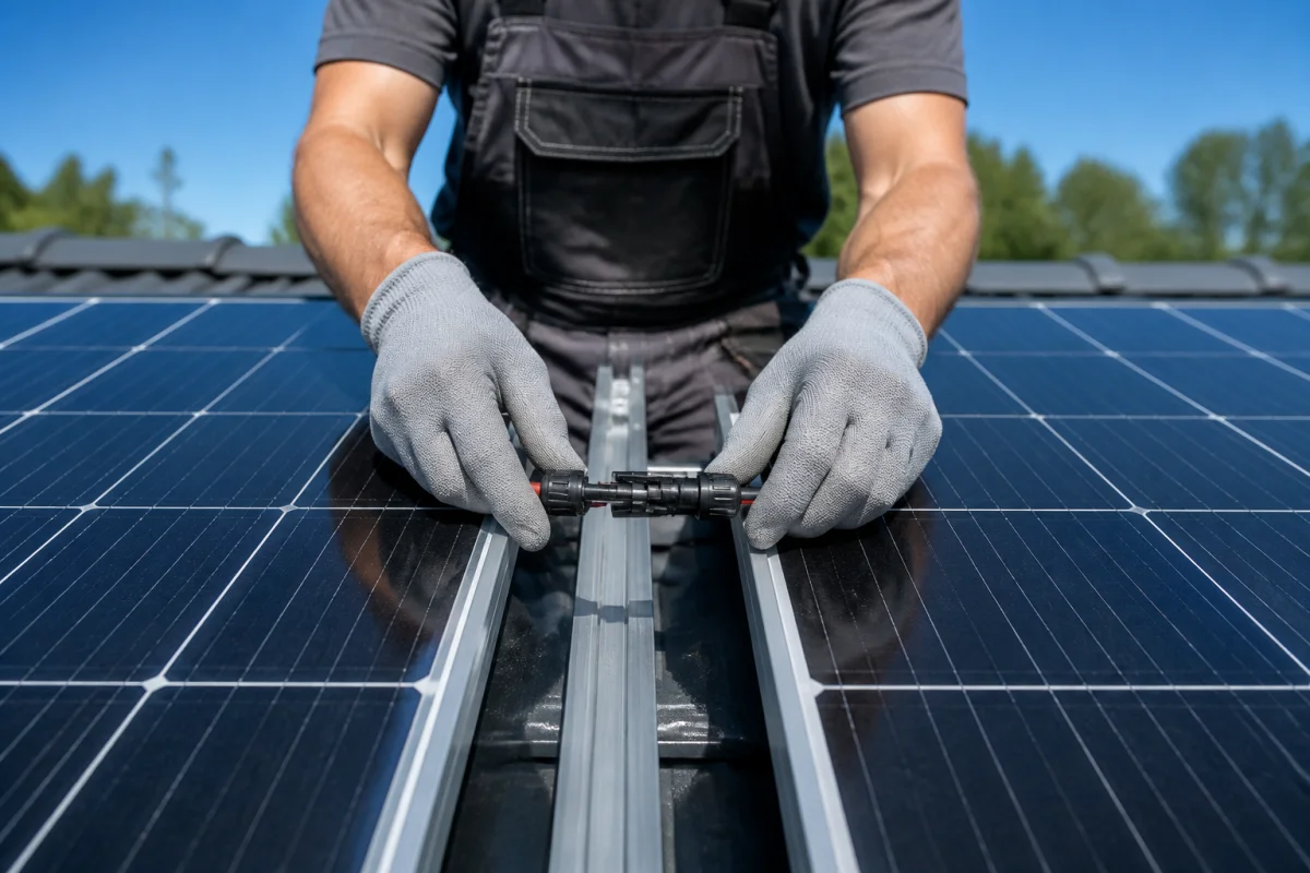 comment brancher deux panneaux solaires