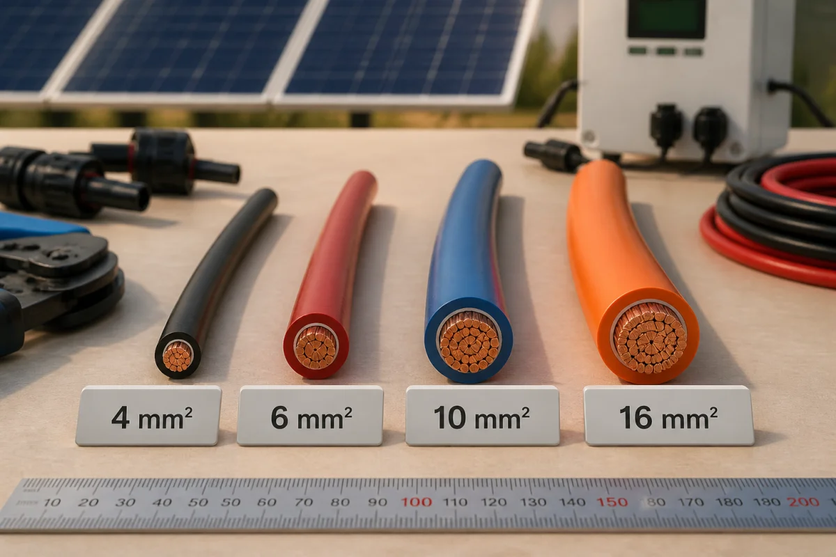 Guide complet sur la section de câble solaire